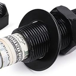 Livebe Fake Bolt Diversion Safe with Real Heavy Weight,Hidden Secret Storage Compartment for Cash and Small Items (Black Big)-image-17