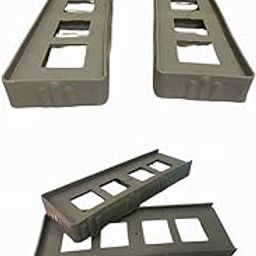 Furniture Riser Stand for Almirah and Wardrobe | Heavy-Duty Plastic Base | Floor Protection & Elevation Support | Grey – Set of 2-image-57