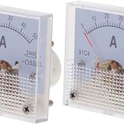 bnf® 2X DC Ammeter Analog Panel Meter Amp Meter Current Panel Meter 50A75mV|Home & Garden | Tools | Measuring & Layout Tools-4