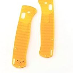 UPFIST 1 Pair SMD Handle Acrylic Clear Knife Handle For Bugout 535 (Size : Orange)-image-33
