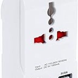 Hi-Plasst 3-Pin Multiplug with Dual USB Charger | Universal 2-Pin & 3-Pin Socket | Adapter Plug with LED Indicator, Surge Protection | 10A Wall Multiplug for Indian Sockets | 2 USB Ports-image-26