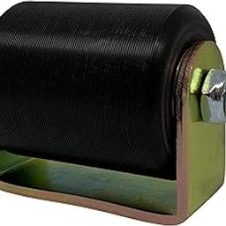Slide Gate Guide Roller 3" Black Hard Nylon UHMW Rollers with C Bracket Rear Post Welded Assembly Heavy Duty Anti Tipping Sealed Ball Bearing Sliding Rolling Gates Guider - Eagle Rollers EG103-image-25