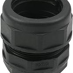 Juvielich Cable Gland Pipe Corrugated Tube Waterproof Joint AD28.5-M27 Adjustable Locknut Pipe Clamps Black-image-74