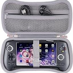khanka Hard Travel Case Replacement for Anbernic RG556 Retro Handheld Game Console,Case Only. (Grey)-31