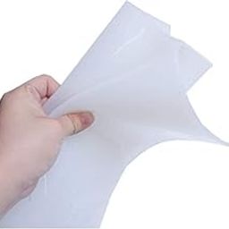 Aicon Silicon Rubber Sheet (600mm x 600mm x 1mm Thickness, White) 1 piece-image-49