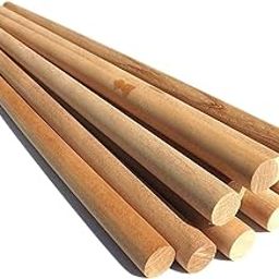 ecofynd 16 inches Wooden Dowel Rods, Pack of 5 | Wood Dowels | Solid Hardwood Sticks for Crafting, Cotton, DIY & More | Sanded Smooth, Kiln Dried, Natural Wood, Unfinished (5, 16 inches)-image-56