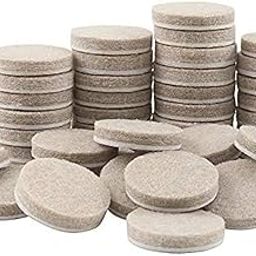 Device Self Sticking Round Felt Pads Non Skid Floor Protector Furniture Noise Insulation Pad (White, 0.75 inch) - 40 Pieces (Made in India - A1 Quality Product)-image-19