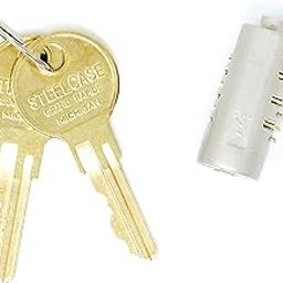 Steelcase FR425 Lock Core Kit with 2 Keys - Brushed Chrome-image-41