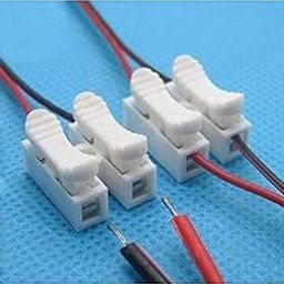 2 Pins Electrical Cable Connectors Quick Splice Lock Wire Terminals Push Connector -25 Pieces-14