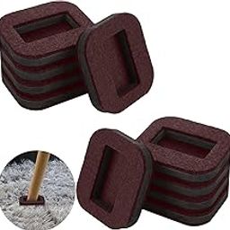 Do It Your Self Felt Caster Cups Furniture Pads for Hardwood Floors Bed Wheel Stopper Felt Pad Stoppers Bottom Office Chair Stopper for Wheels Protectors Protect Hardwood Floors Prevent Scratches (8)-image-1
