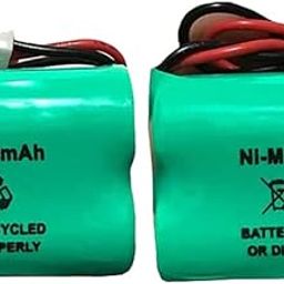 (2 Pack) 93035262 Battery NI-MH EV 2.4v 1500mAh Ni-MH Battery Pack for Emergency/Exit Light 93035653 93043816 93043817-2