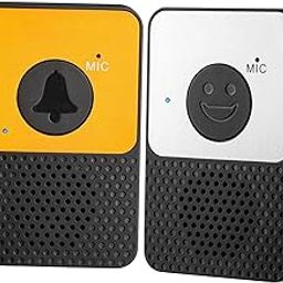 UJEAVETTE 2 Way Talk Doorbell Chime Intercomunicador for Indoor Outdoor Home Classroom-14