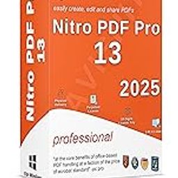 Nitro PDF Pro 13 | Latest 2025 Edition v13 | All-In-One PDF Editor | All PDF Solutions | Lifetime Validity | 1 X 1 PC | For Windows-11