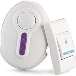 Eis Wireless Doorbell Kit Over 100 Feet Range 32 Rings Door Bell Chime LED Flash Cordless Wireless Calling Remote Door Bell for Home Shop Office Multi Design-14
