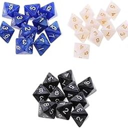 ATORSE Toy 30pcs 8 Sided Dice D8 Polyhedral Dice for Party Table Game Supplies-Toys & Hobbies-Games-Role Playing Games-Dungeons & Dragons-Accessories & Dice-image-33