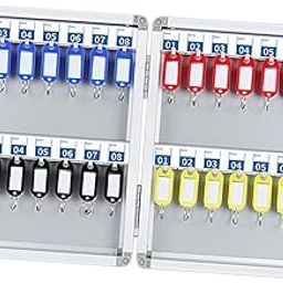 CALANDIS™ Key Lock Box Cabinet Key Organizer Wall Mount with Hooks for Valets Property 32 Key Position | Lock Boxes | Access Control Equipment | Facility Maintenance & Safety-8