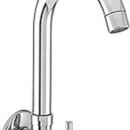 JAGGER Turbo Kitchen Sink Tap For Kitchen Sink/Kitchen Basin/Home, Features:- Wall Mounted, 360 Degree Rotating Spout, Quarter Turn &Foam Flow (With Wall Flange & Teflon Tape) (Turbo), Silver-image-25