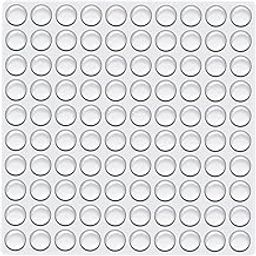 100PCS Clear Rubber Feet, Small Self Adhesive Pads, Sticky Rubber Dots, Non-Slip Cabinet Stoppers, Furniture Buffers, Hemispherical Silicone Pads for Door Furniture-picture-17