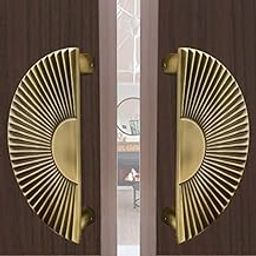 VOLO Main Door Handle/Door Handles for Main Door/Glass Door Handle/Pull Handles, for Home/Office/Hotels(Model- S-615, 160MM) (Pack of 1 Set) (Antique Brass)-23