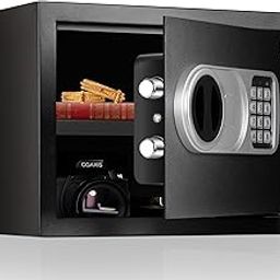 Plantex 23 Litre Electronic Safe Locker for Home/Safety Locker Box with LED Light & Master Code Access/Tijori with Emergency Key/2 Years Warranty by Plantex - Black (Metal)-image-96