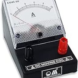 OM® Meters EDM-80 Desk Stand Analog 0-10 A Ammeter | Moving Coil Ampere Meter | Meter For Educational purpose | Black-picture-20