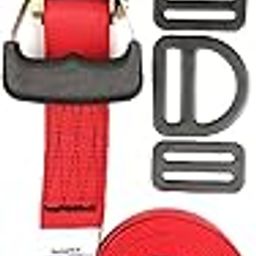 ATORSE Red Ratchet Strap Heavy Duty for Air Conditioner External Unit Installation 500cm-image-39