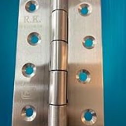 RK Welded Door Hinges, 4x12 cm, 3mm Thick, Stainless Steel-image-1