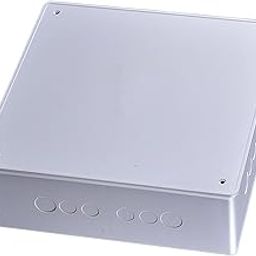 Gray 12" x 12" x 4" PVC Plastic Junction Box with Pre Molded 3/4" & 1" Punch in Holes Waterproof Electrical Boxes Without Gasket Universal Project Junction Conduit Box for Electrical Outdoor Enclosure-image-77
