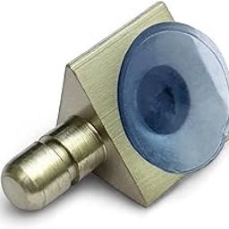 Moksh Plus Shelf Button/Triangle Bat/Vacuum Bat/Glass Shelf Bracket/Shelf Support Brass Material and SS Finish for Glass Shelf/Partition (Pack of 6 Pcs.)-image-86