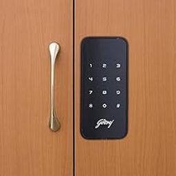 Godrej Digital Lock | Advantis Cabinet Digital Lock | Pin Access | Smart Digital Lock for Home & Office Wooden Cabinet, Wardrobe | Black Finish | Easy PIN Code Access | Keyless Solution.-4