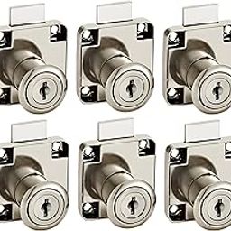 Smart Shophar Steel Kiwi Multipurpose Lock 40X40 Cylinder 20mm Silver Pack of 6 / High Security/Economical Range/Simplified Installation Procedure/Suitable for Lockers, Cabinets, Drawer-15
