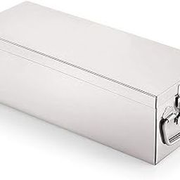 Jayco Stainless Steel Bank Locker Box/Cash Box/Jewellery Box - Long Type (8" Long (Small) - 8" x 4" x 3")-image-54
