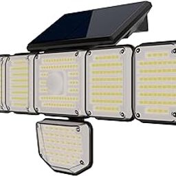 Dylect® Eco Solar Security Light Outdoor for 12Hr Runtime, 6 x Movable Panel, Ultra Bright with Advanced Motion Sensor, IP64 Waterproof, Solar Light for Parking, Garden, Shop, Home (Warm + Cool White)-21
