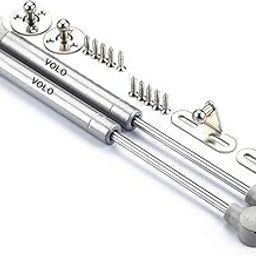 VOLO Hydraulics Gas Spring Stay Strut Pneumatic Lift Support Cabinet Hinges, Pack of 2, 150N for 15Kg Weight Capacity-60