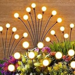 Solar Garden Lights, Waterproof Outdoor Decorative Stakes, 2 Lighting Modes, 10-12 Hours Runtime-image-96