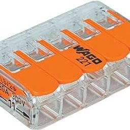Wago 221-415 Lever-Nuts 5 Conductor Compact Connectors 50 PK-18