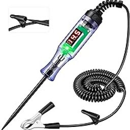 Automotive Test Light with 3-48V LED Digital Readout, Automotive Circuit Tester with Voltmeter and Polarity Indicator Light, Electrical Voltage Test Pen with Stainless Probe for Fuse Car/Vehicles-image-72