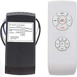 Shockley Fan Universal Ceiling Remote Control Kit, 3-in-1 Ceiling Fan Light Timing & Speed Remote, for Ceiling Fan lamp (4)-image-15