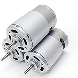 ERH India (Pack of 3) 12v 555 DC Motor 12000rpm High Speed for DIY Projects RS-555 Multipurpose Brushed Motor High RPM High Speed 12v DC Motor-9