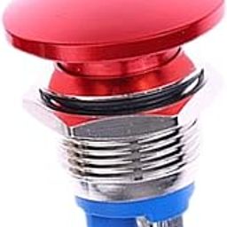 TRENDYNEST Momentary Push on Utility Accessory Easy Installation Professional Metal 16 mm | Pushbutton Switches | Switches | Connectors, Switches & Wire | Electrical & Test Equipment-image-21