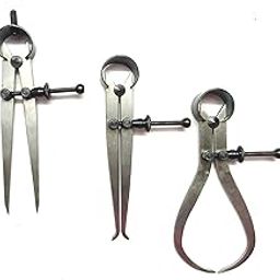 Spring Caliper Set 3 Pieces – Inside, Outside & Divider – Measuring Tool Joint Calipers & DIVIDERS (4'' INCH (100MM))-2