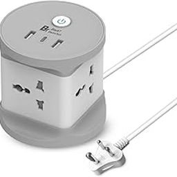 Blackt Electrotech BTPSC1 Power Cube with 4 Outlets, 2 USB-A & 1 USB-C Ports – Compact Extension Cord (Regular BTPSC)-image-45