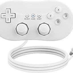OSTENT Wired Classic Controller Compatible for Nintendo Wii Remote Console Video Game Color White-14