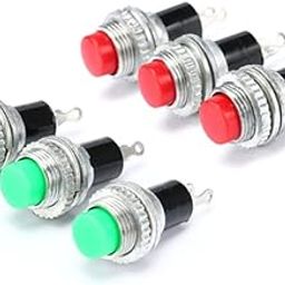 Gajrup Momentary Self- Reset Mini Momentary Pushbutton Switch Red and Green - Pack of 6 pc-picture-8