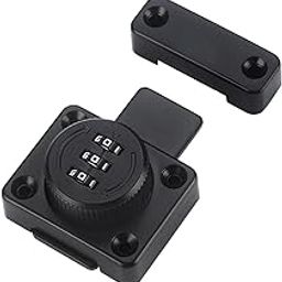 Password Rotary Hasp Lock Small Door Cupboard Sheds 3 Digit Combination Lock Black| Home Décor | Kitchen Tools-image-33
