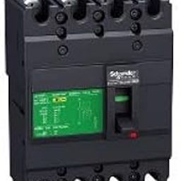 Schneider Electric EZC100H TMD 100 A 4-Poles 3D EasyPact EZC Circuit Breaker, Grey-image-0