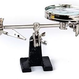 ZIGLY Helping 3rd Hand Tool Jewelry Repair Soldering Iron Stand Clamp Magnifying Glass-31