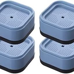 Home Basics Pro Anti Vibration Pads for Washing Machine | Shock Absorbing Rubber Feet with Suction Grip | Noise Cancelling, Height Adjustable, Universal Fit for Dryer, Fridge (Set of 4)-9