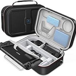 SteBeauty Steam Deck Case, Carrying Case for Steam Deck Console & Accessories, Steam Deck Travel Case Built-in AC Adapter Charger Storage, Large Capacity-picture-21