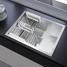 Plantex Premium Kitchen Sink/24"x18"x10" Inches Stainless Steel Sink For Kitchen with 7 Years of Warranty by Plantex/Single Bowl Sink - Silver Matt (All Fittings & Drain Rack Included)-image-27
